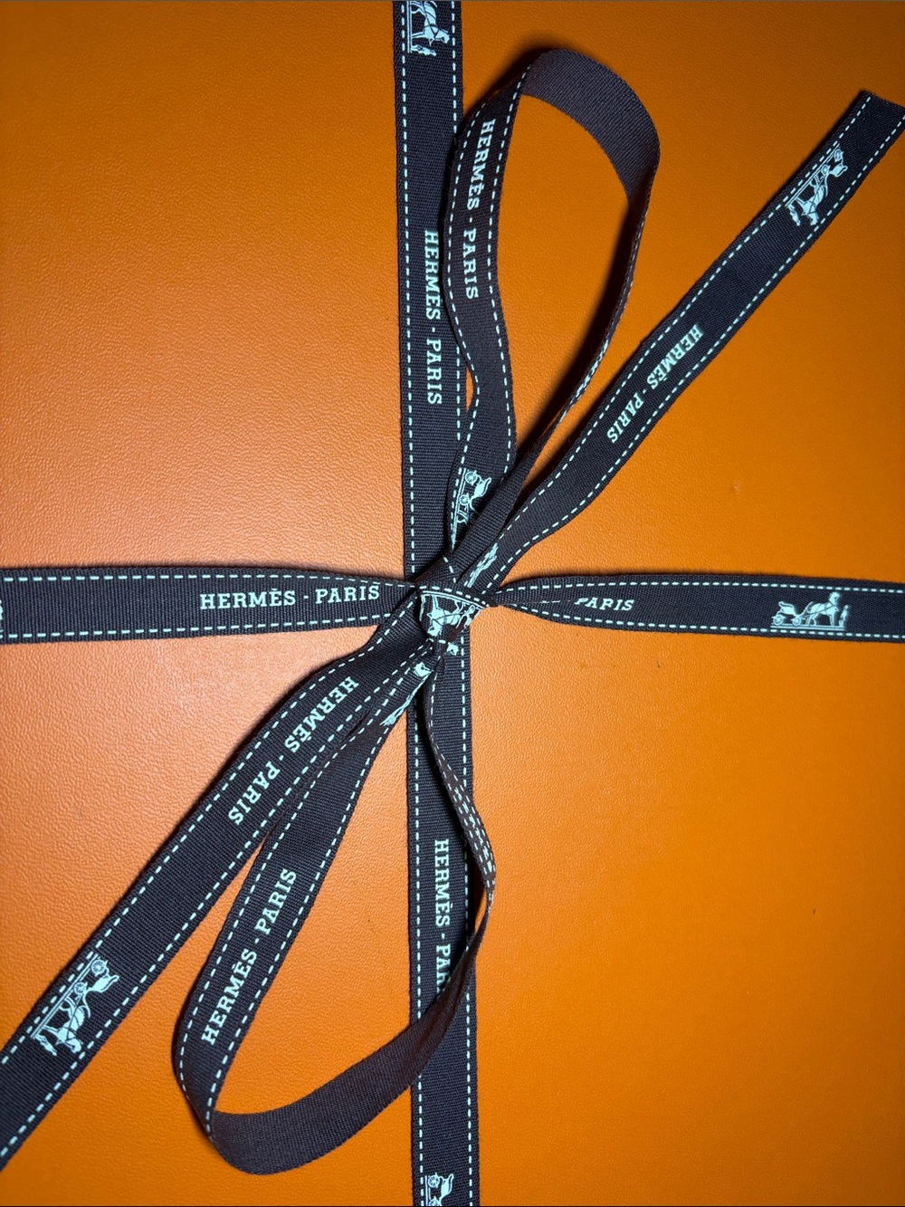 Hermes Empty Large Shoe Box With Ribbon